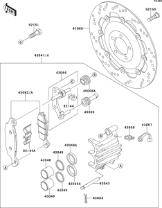 EJ650 Передний тормоз