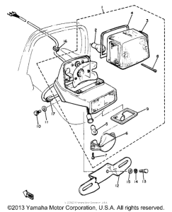 XJ650LH Фонарь