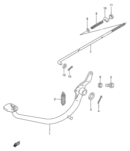 GN250 Передний суппорт