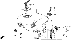 CB750 Топливный бак