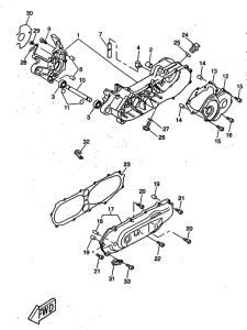 CW50RS Картер двигателя