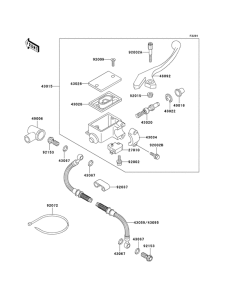 KL650 Передний тормозной цилиндр
