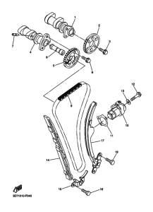 WR250R Распределительный вал & chain