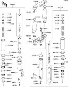 VN900 Front fork(jkavn2d1 7a010828-)