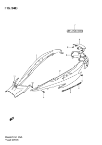 AN400 (ABS) Обтекатель задний