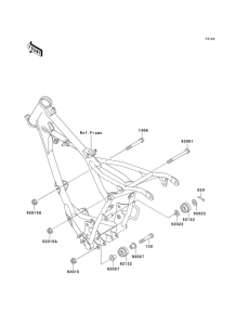 KX60 Крепление двигателя