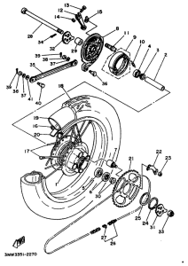 SR125 Переднее колесо