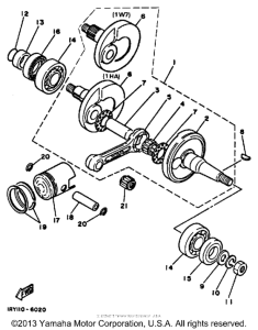 BW80S Коленвал,поршни