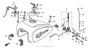 GL1500CF Топливный бак
