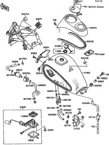 VN1500 Fuel tank(1 / 2)