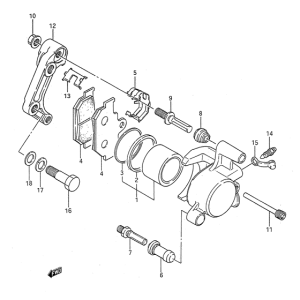 LS650 Передний суппорт