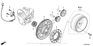 VT750C2B Муфта стартера