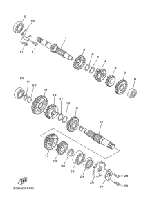 YBR125ED Трансмиссия