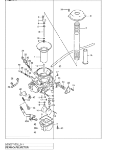 VZ800 Rear карбюратор