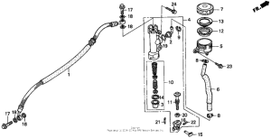  Задний главный тормозной цилиндр