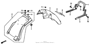 CB1000 Задний бампер