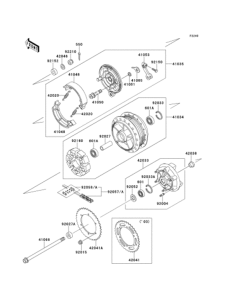 EJ650 Заднее колесо и цепь