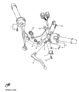 XJ900S Handle switch. lever