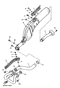 XT600H (33.OKW) Выхлопная система