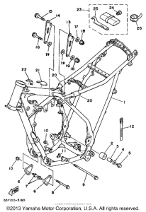 YZ125N Рама