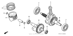 XR250R Коленвал