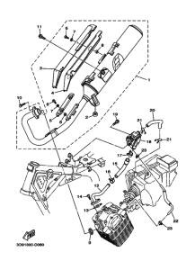 YBR125ED Выхлоп