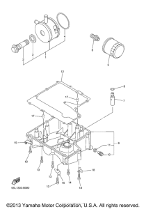 YZF-R6S Масляный фильтр