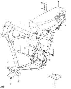 RM465 Frame - seat