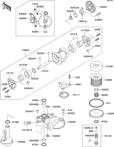 ZX1100 Oil pump / oil filter(1 / 2)