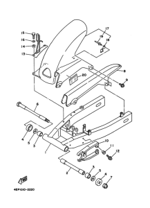 TDM850 Задний рычаг и подвеска
