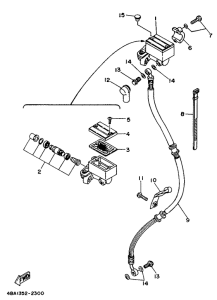 TZR80RR Bomba de freno delantera