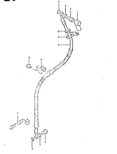 GSX400 Передние тормозные трубки