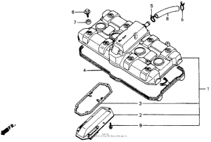 CB1000F Крышка головки цилиндров