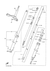 YZF1000R Передняя вилка