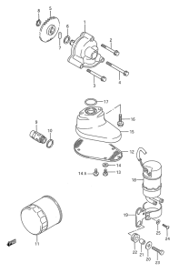 VS1400 Масляный и топливный насос
