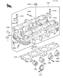 KZ1100 Головка цилиндров
