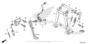 ST1300P (ABS) Подножка