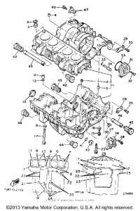 XJ750MK Картер двигателя