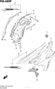 DL650X (ABS) Side Cowling (Dl650Al7 E33) (For Yvb,yww)