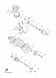 FJR1300A Crankshaft & piston