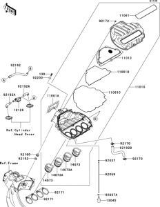ZX600 Воздушный фильтр