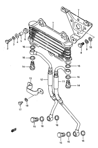 GS1150 Масляный радиатор