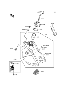 KX65 Топливный бак