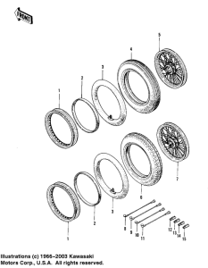 KZ400 Колеса,покрышки