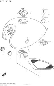 TU250 Топливный бак