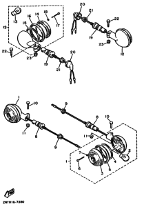 YZ250WR YZ250WRW Проблесковый световой сигнал