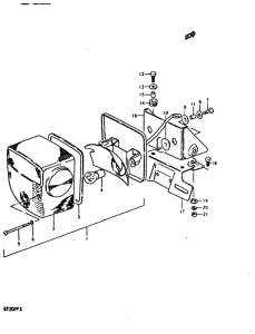 GT200 Задний комбинированный сигнал