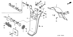 PK50S Заднее крыло