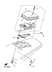 WR250F Taillight unit ass`y