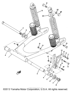 MX250A Rear arm - rear cushion